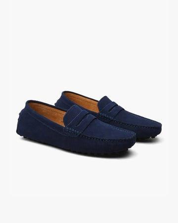 Virvano Suede Driver Loafers — Effortless Sophistication in Calf Suede